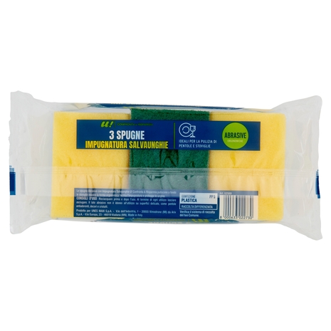 3 Spugne Impugnatura Salvaunghie Abrasive U! Confronta e Risparmia